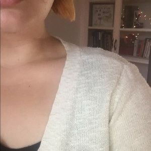 White Cardigan (with pockets!)